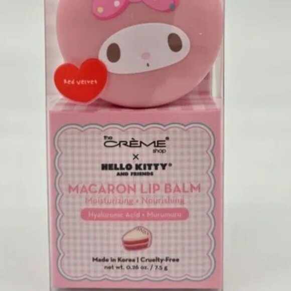 The Creme Shop Hello Kitty & Friends Moisturizing Macaron Lip Balm Red Velvet - Picture 3 of 6